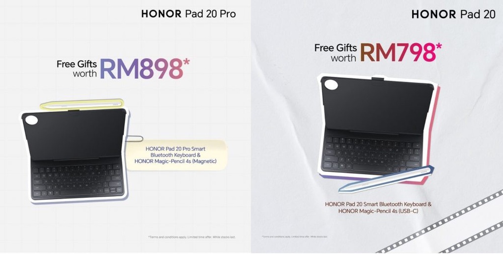 Image from: Honor Pad 20 series Malaysia: Priced from RM1,999, uni students get extra 15% off