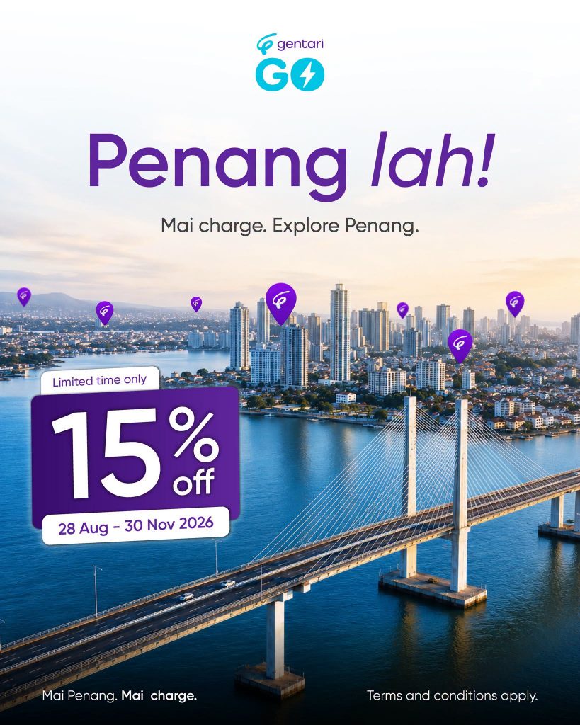Image from: Gentari offers 15% off EV charging in Penang until 30 November