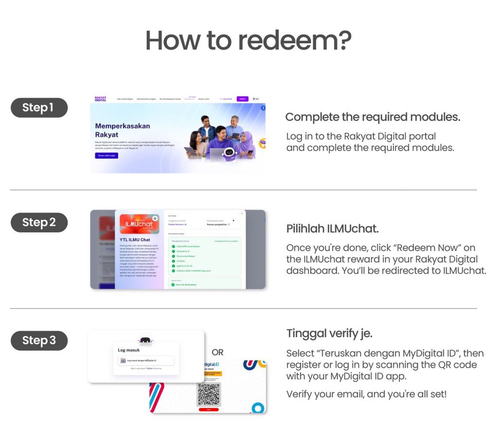 Image from: AI Untuk Rakyat: ILMUchat Pro free for 3 months for young Malaysians. Here’s how