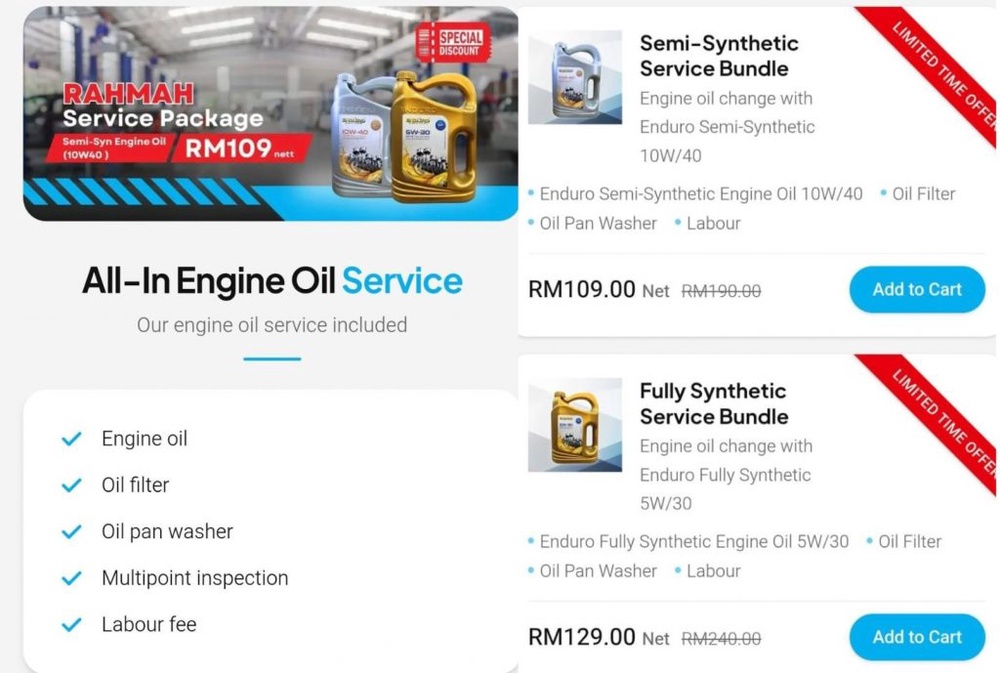 Image from: You can now book Tan Chong Ekspres Auto Servis car services via TNG eWallet, Rahmah packages from RM109