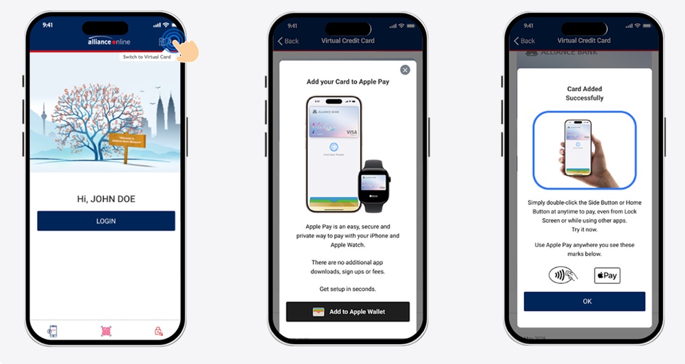 Image from: 安联银行宣布支持Apple Pay：仅限Visa信用卡，开通即享30令吉现金返还