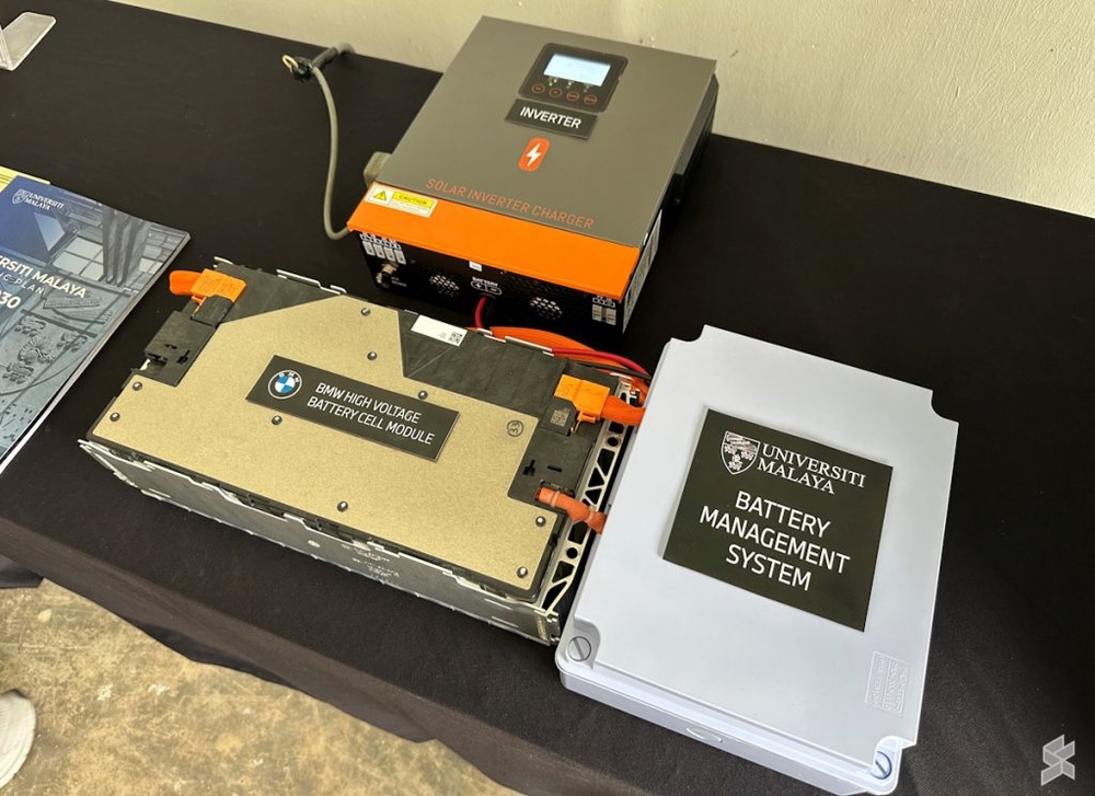 Image from: BMW and Universiti Malaya repurpose retired EV batteries for campus chargers and rural electrification