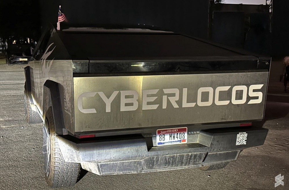 Image from: Tesla Cybertruck on Malaysian roads? Meet the Cyberlocos on their world record quest