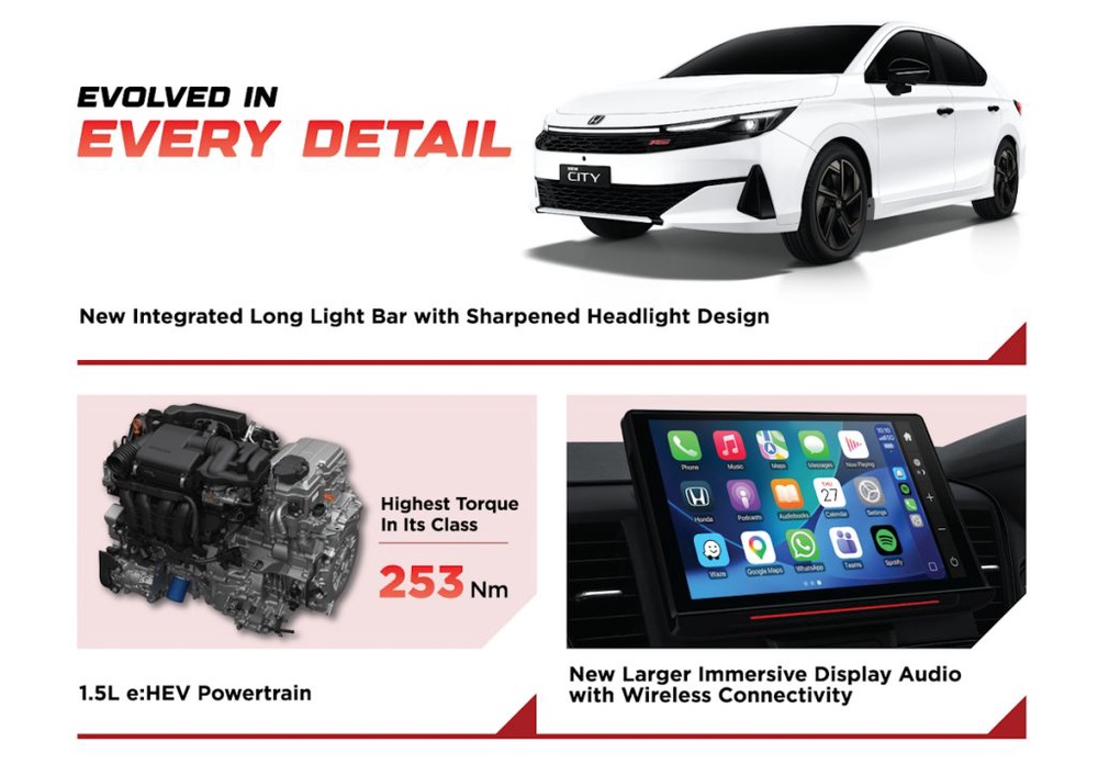 Image from: Honda City 2026 facelift now open for booking in Malaysia: Early birds get RM3k rebate