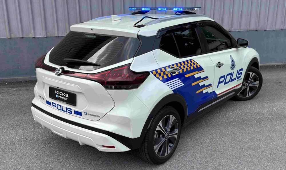 Image from: PDRM is now testing Nissan Kicks e-Power as police patrol car