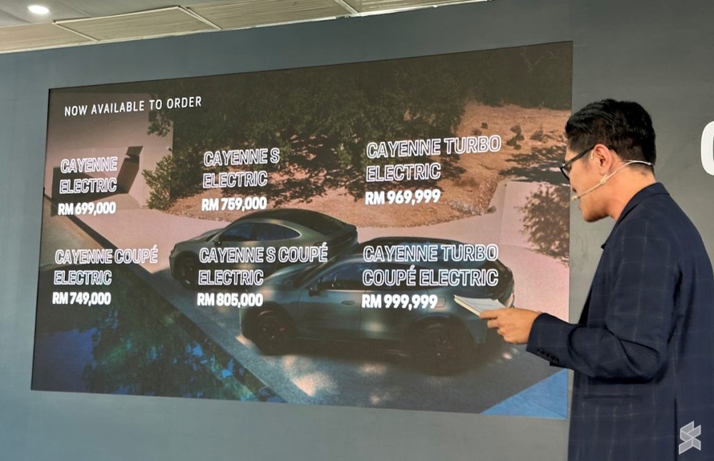 Image from: Porsche Cayenne Electric now in Malaysia: Up to 1140hp, over 600km of range, priced from RM699k