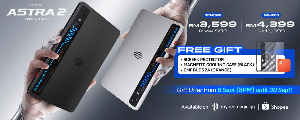 Image from: RedMagic Astra 2 Malaysia: Snapdragon 8 Elite Gen 5 tablet with 185Hz OLED display, promo priced from RM3,599