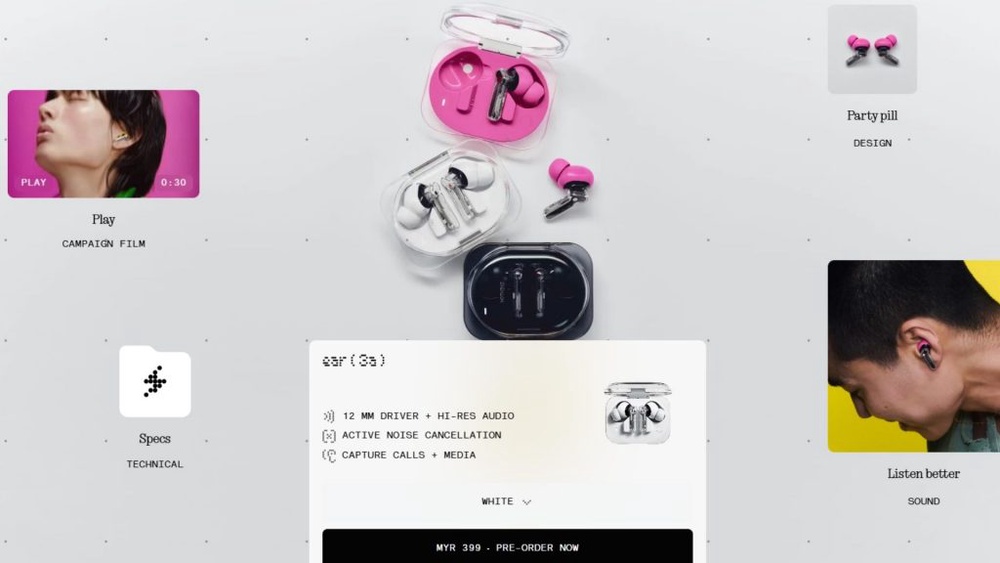 Image from: Nothing Ear (3a) with Audio Snapshot recording feature arrives in Malaysia for RM399