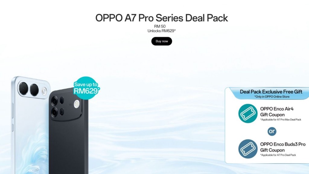 Image from: Oppo A7 Pro 5G Series Debuts in Malaysia with 10,000mAh Battery and 50MP AI Cameras, Priced from RM1,699