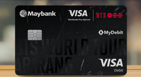 Image from: Maybank BTS World Tour Arirang debit card: Everything you need to know before applying
