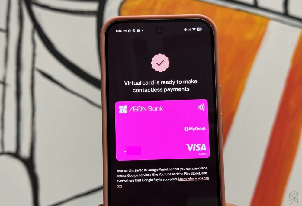Image from: Aeon Bank Visa Debit Card-i now supports Google Pay, get 3% cashback until 30 September