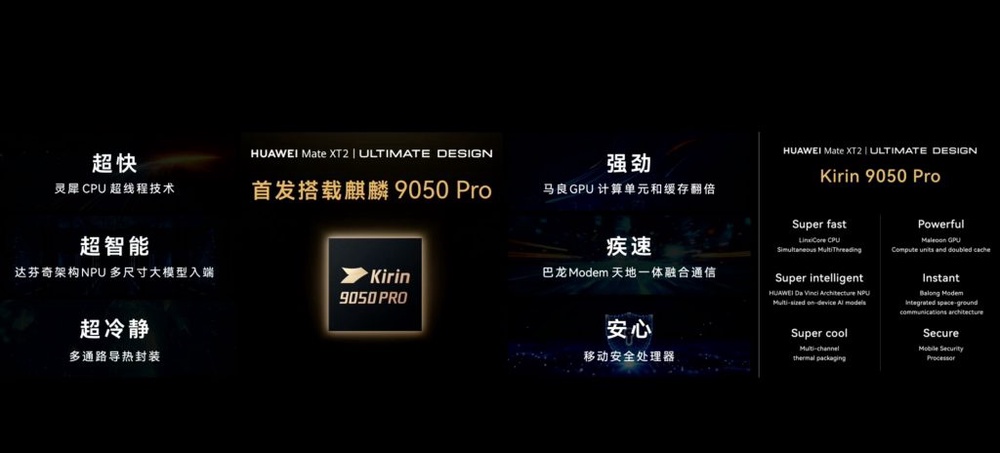 Image from: Huawei Mate XT 2: New tri-fold gets Privacy Screen, Tau Scaling Law-based Kirin 9050 Pro chip