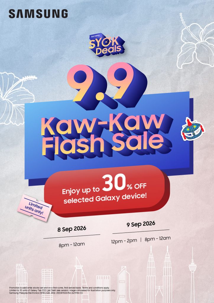 Image from: Samsung 9.9 Syok Deals: Galaxy Tab S10+ gets 30% off, up to RM900 rebate for Tab S11