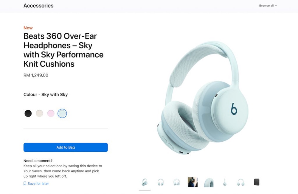 Image from: Beats 360 with IPX4 rating and swappable cushions launches in Malaysia: Priced at RM1,249