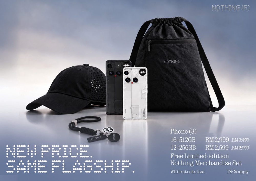 Image from: Nothing Phone (3) gets price cut up to RM500 in Malaysia, now starts at RM2,599