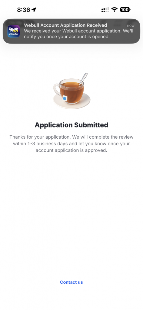 Image from: You can trade stocks with Webull on TNG eWallet, but there’s a catch