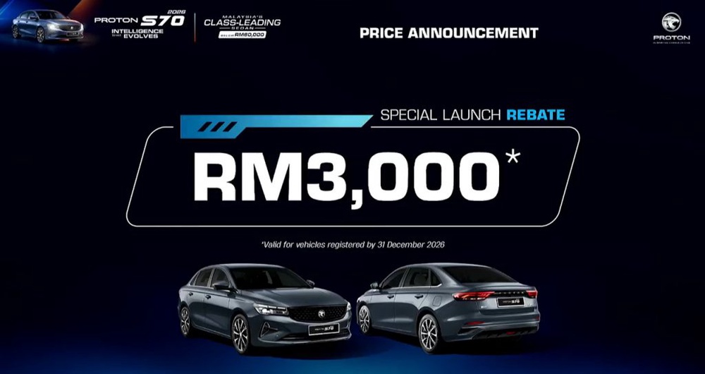 Image from: Proton S70 i-GT 1.5 NA is now official: Priced from as low as RM56,800