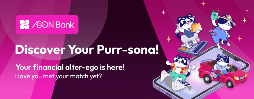 Image from: Big spender or super saver? Aeon Bank’s new AI Purr-Sona reveals your money habits