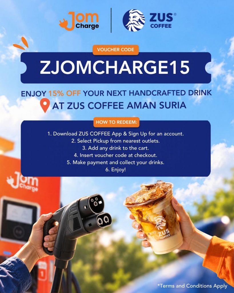 Image from: JomCharge x MBPJ turn street-level EV chargers at Aman Suria