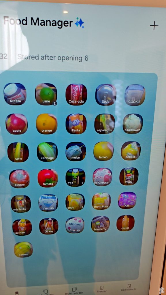 Image from: Samsung’s New Fridge Doesn’t Just Chill Your Food; It Learns What You Eat