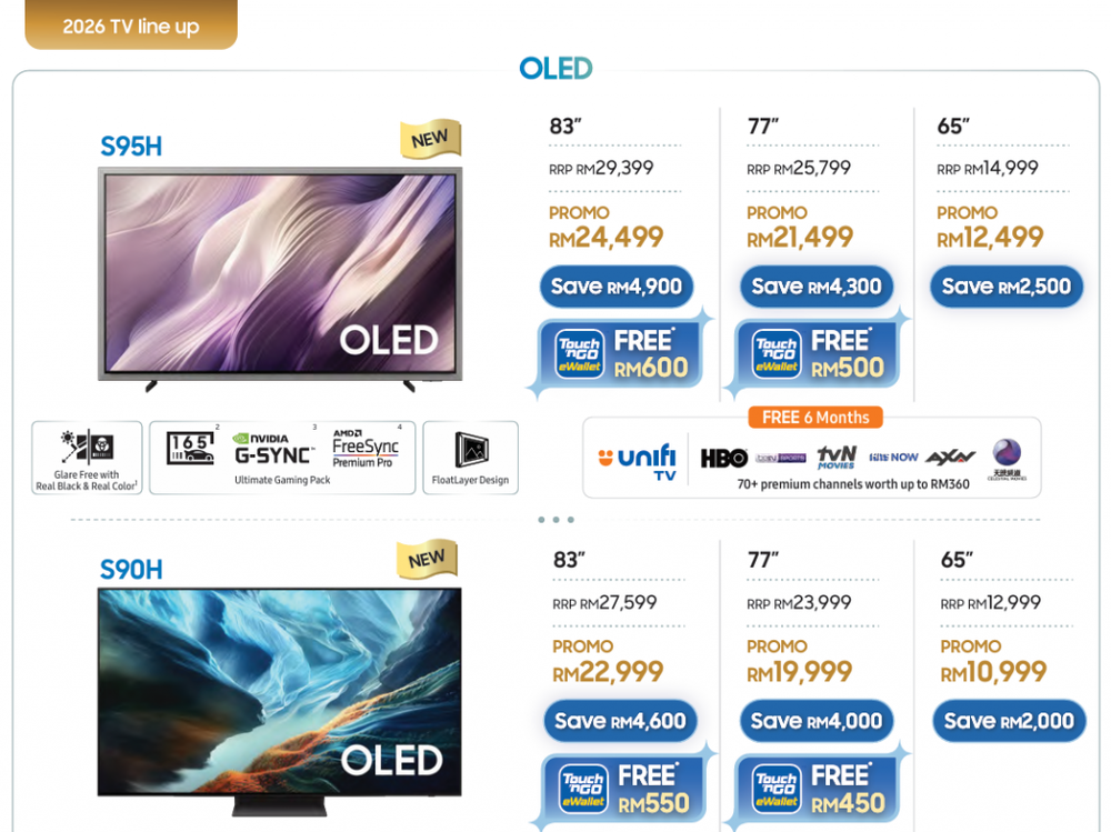 Image from: Samsung Malaysia Year-End Promo: Up to RM650 TNG eWallet, free Ogawa Massagers for selected Samsung appliances