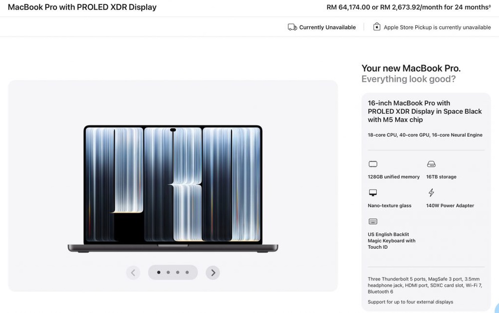 Image from: Apple MacBook Pro with touchscreen OLED and illuminated Apple logo is here, Malaysia price starts from RM11,999