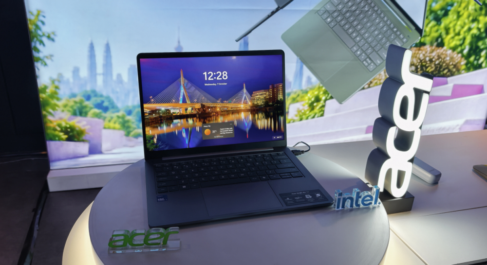 Image from: Acer Swift Air 14 with Intel Core Series 3 weighs just 1.19kg, offers up to 19 hours of battery life. From RM2,999