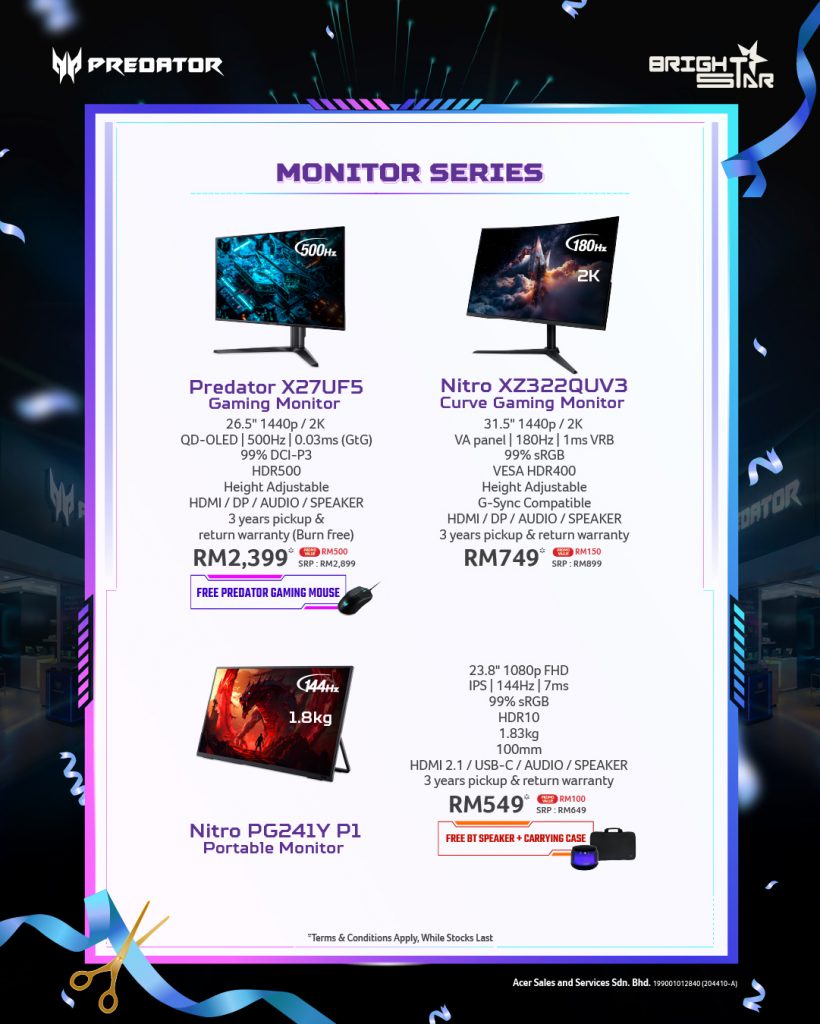 Image from: Acer Malaysia opens its first Predator concept store and here are the opening day promos