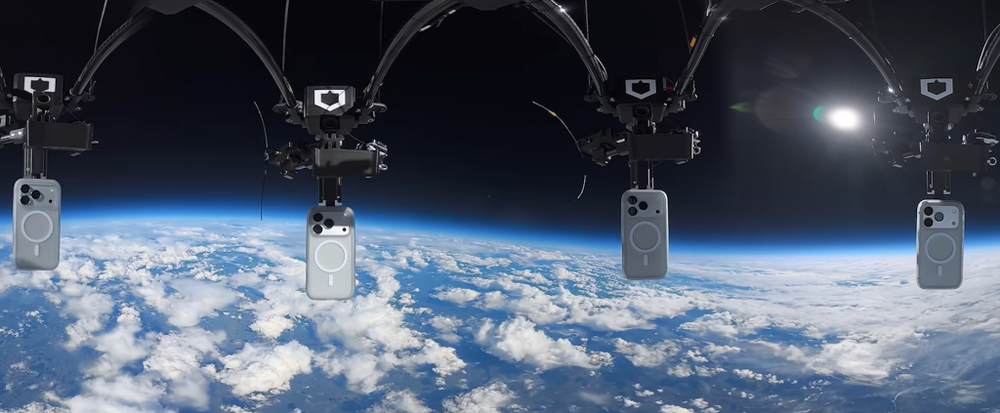 Image from: This iPhone was dropped from over 30,000 metres and it survived