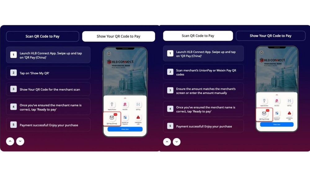Image from: Hong Leong Bank Connect app now lets you scan UnionPay and Weixin QR codes in China