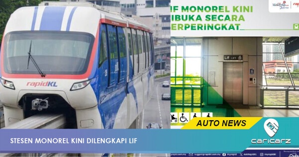 Lif Monorel Dibuka Secara Berperingkat