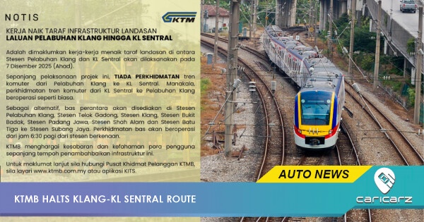 KTMB Halts Klang-KL Sentral Route This Sunday for Track Upgrades