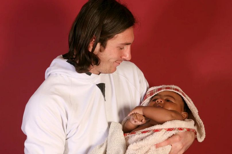 Messi with Yamal.