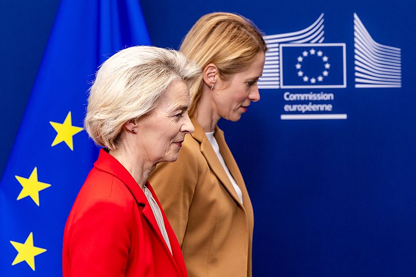 Ursula von der Leyen and Kaja Kallas.