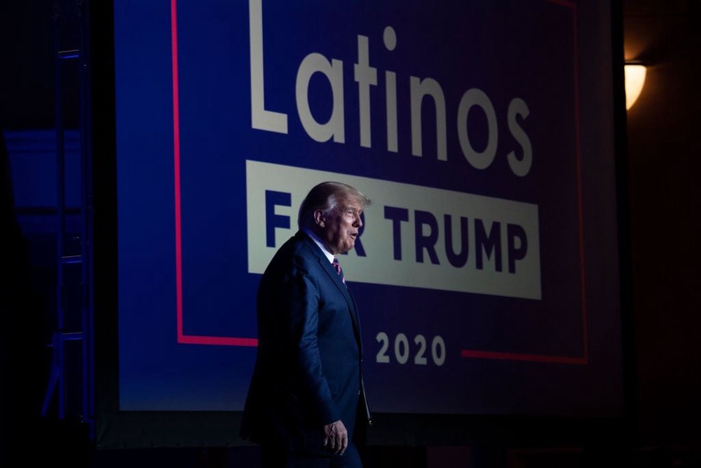 Donald Trump made inroads with Hispanic voters in 2020 (AFP via Getty Images)