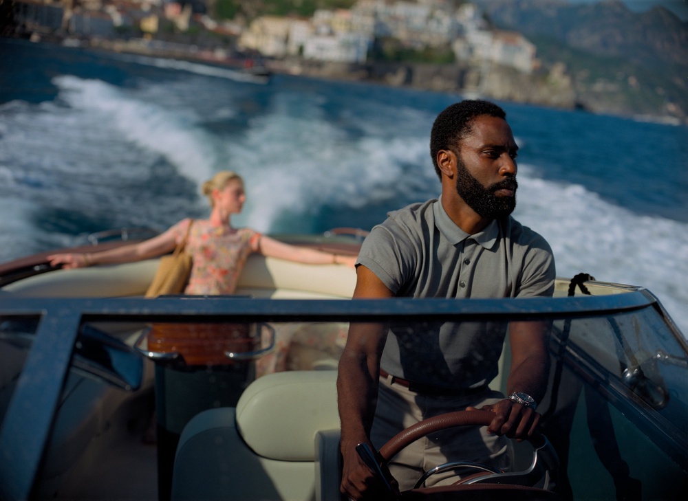 Elizabeth Debicki and John David Washington in ‘Tenet’ (Warner Bros)