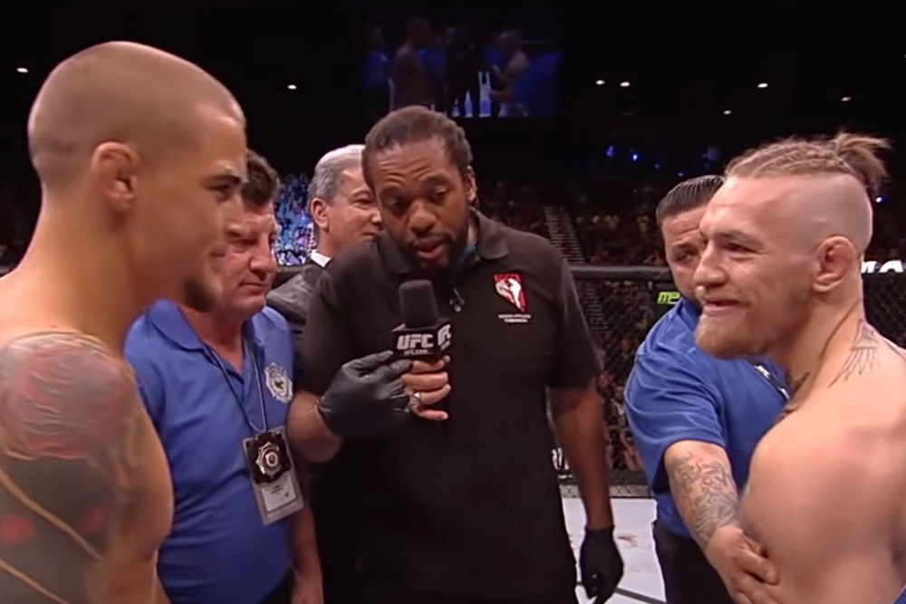 Image from: McGregor vs Holloway LIVE: Irishman and rival make weight before controversial UFC 329 fight