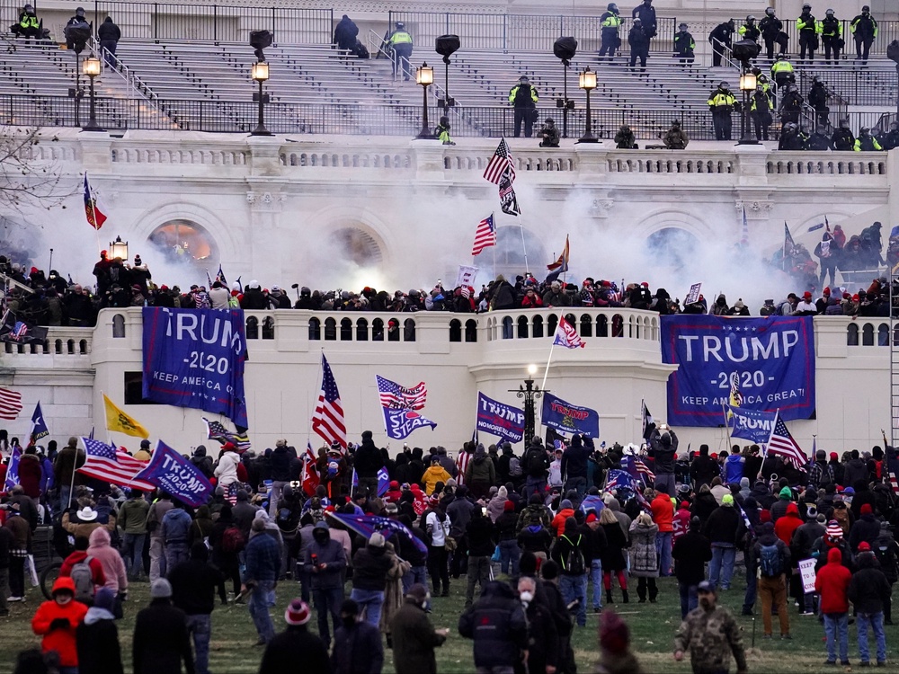President Donald Trump continues to defend the need for the fund to compensate the group, which includes January 6, 2021, rioters, saying they are still ‘suffering’ (AP)
