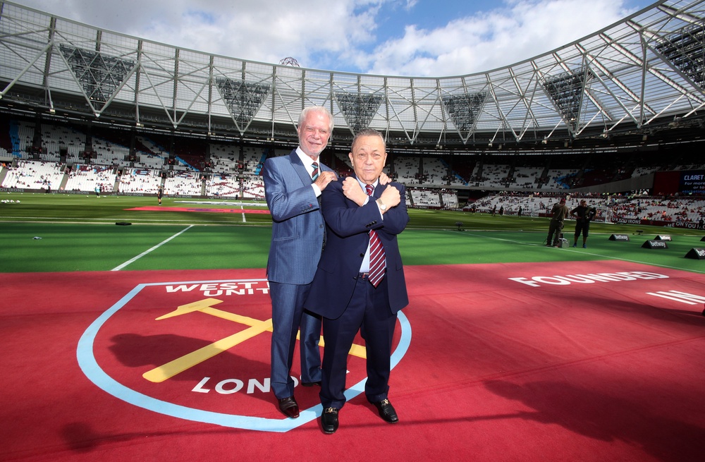 David Sullivan, right, and David Gold took over West Ham in 2010 and their tenure oversaw the unpopular move from Upton Park to the former Olympic Stadium in 2016 (PA Archive)