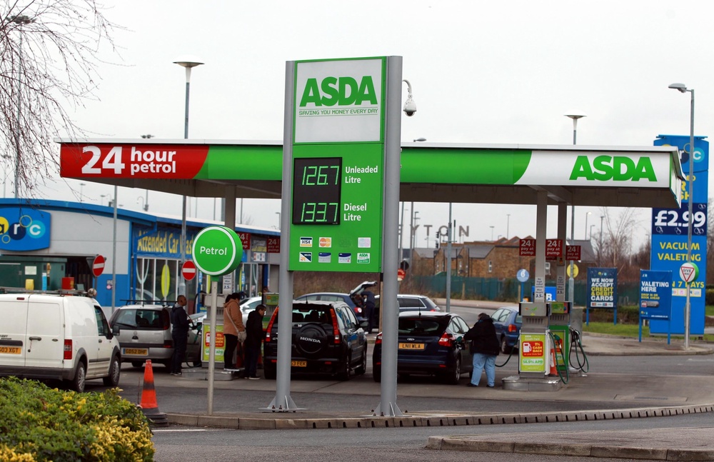 Petrol station at the Asda store in Leyton, east London (Sean Dempsey/PA) (PA Archive)