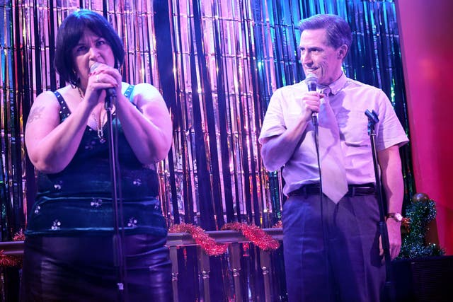 Ruth Jones and Rob Brydon, who’d been friends at school, as co-stars in ‘Gavin & Stacey’ (BBC)