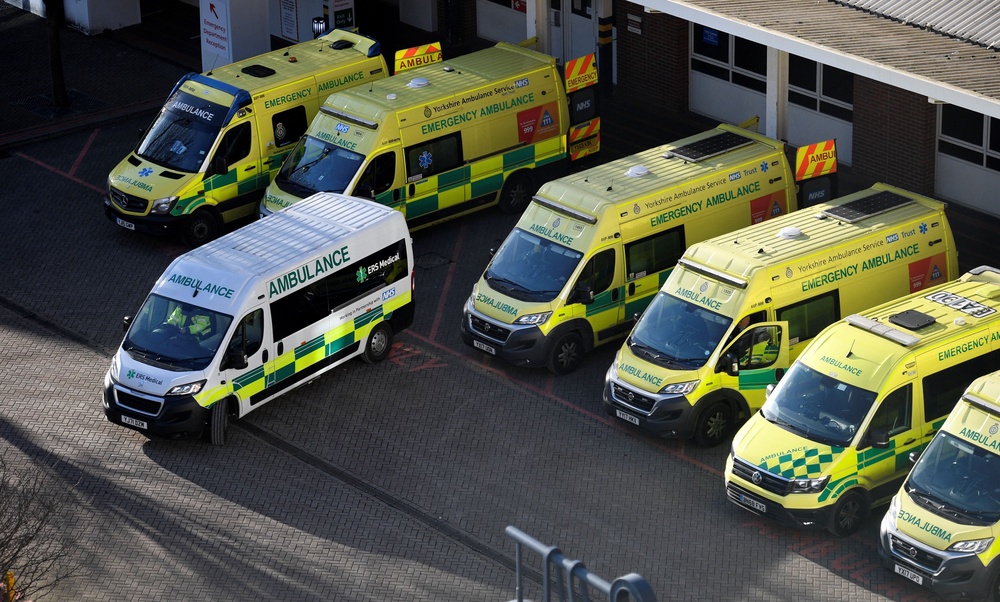 The child was delivered by an emergency Caesarean section at Leeds General Infirmary (AFP via Getty)
