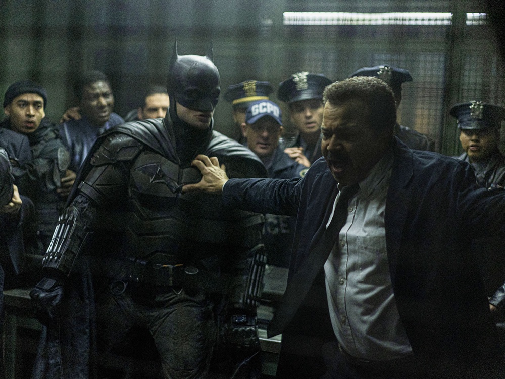 Batman II will see Pattinson reprise his role as Bruce Wayne, alongside Jeffrey Wright as Gotham City police commissioner James Gordon (Warner Bros)