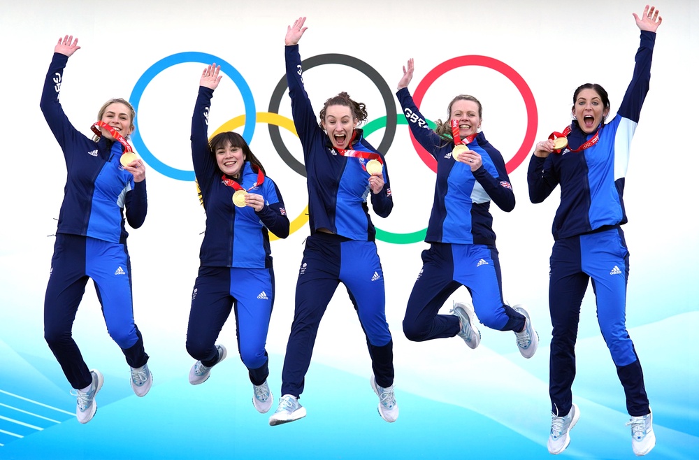 The women’s curling team won GB’s only gold of the Beijing Games (PA Wire)