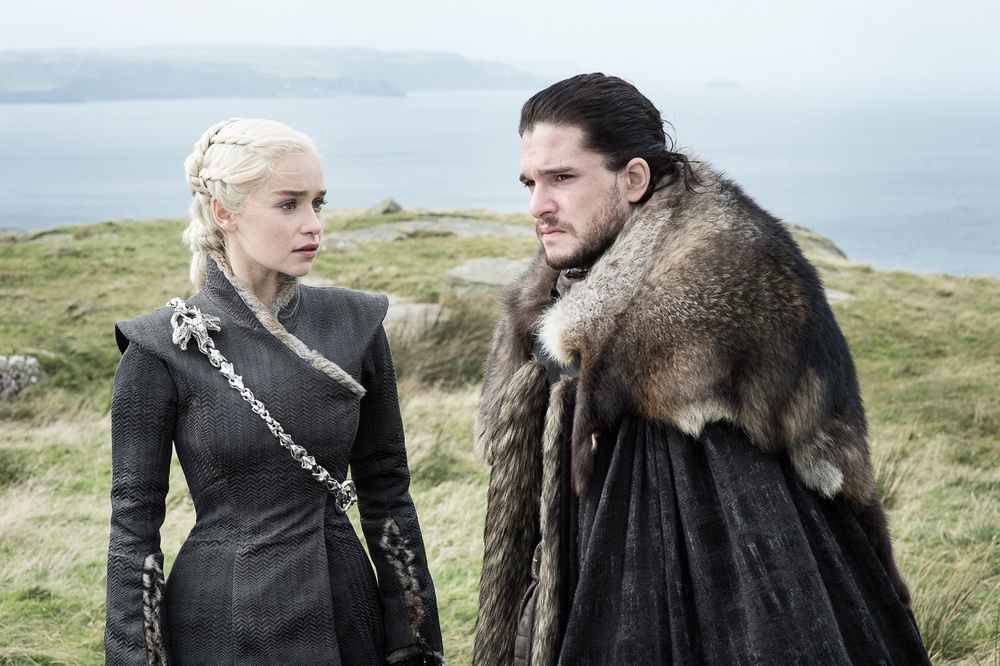 Emilia Clarke with Kit Harington in ‘Game of Thrones’ (PA Media)