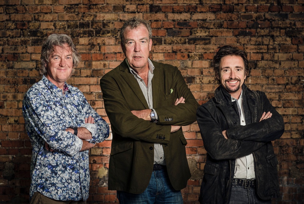 James May, Jeremy Clarkson and Richard Hammond during filming of The Grand Tour (Amazon Prime Video)