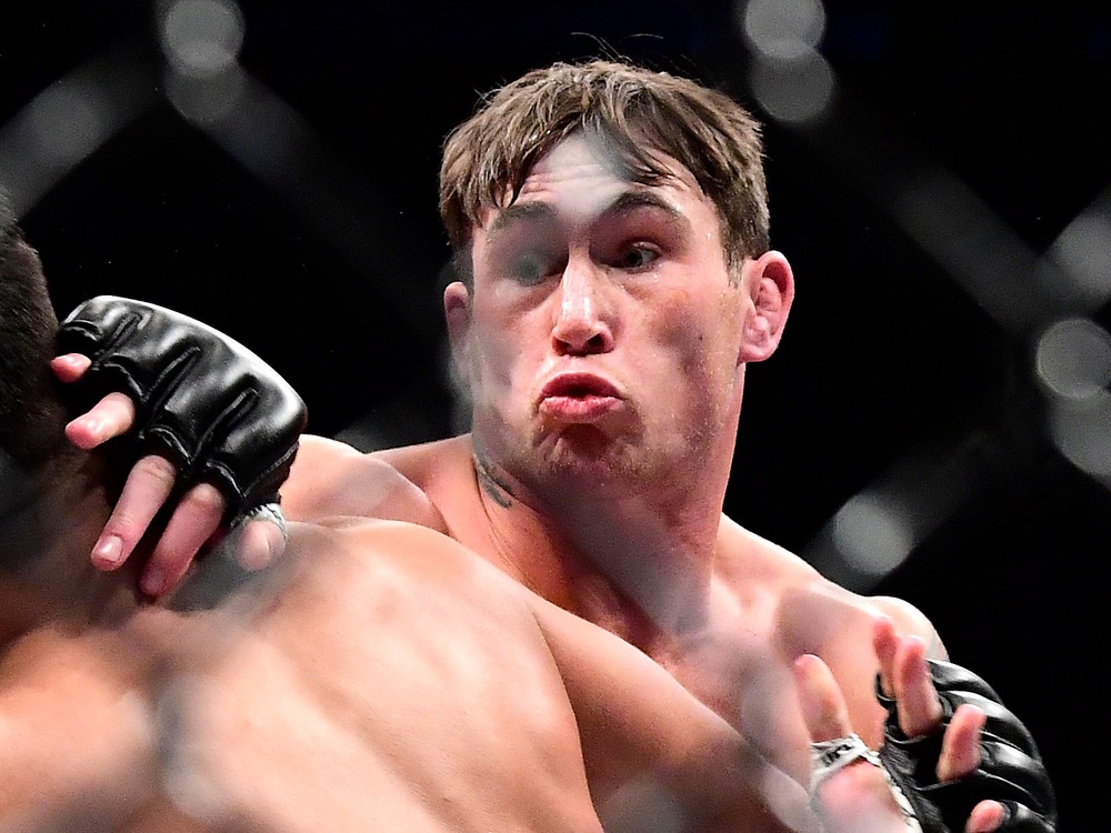 Till during his UFC stint, which brought a welterweight title shot in 2018 (Getty Images)