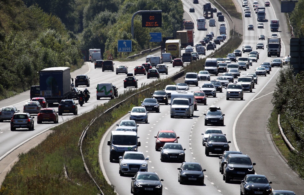 The crash has resulted in gridlock across stretches of the M3 (PA)