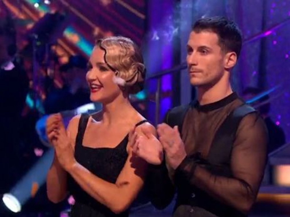 Skelton with her Strictly partner Gorka Marquez (BBC)