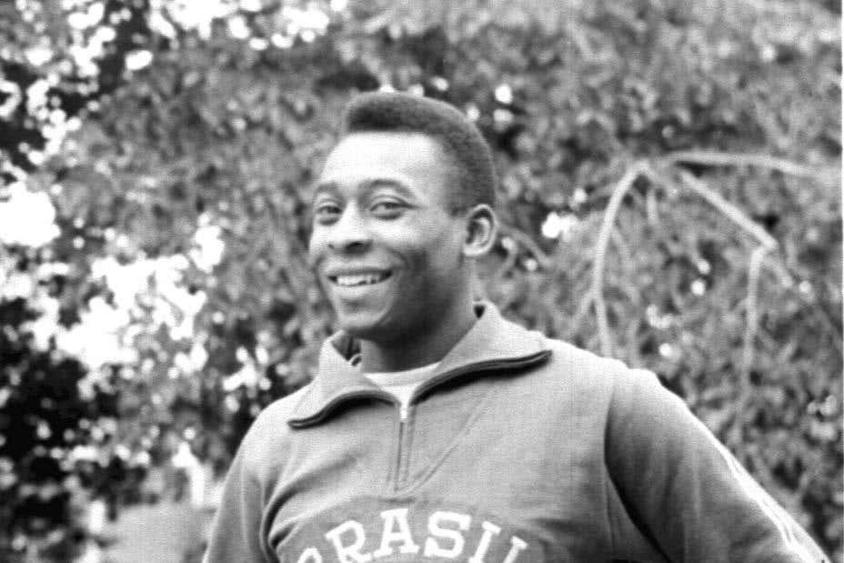 Pele at Goodison Park during the 1966 World Cup (PA Wire)